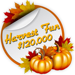 Win Your Share of $30K in Weekly Prizes during the $120,000 Harvest Fun Contest at Intertops Casino