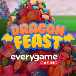 Everygame Casino Players Can Get 50 Free Spins on Sweet New Dragon Feast and Compete for Top Weekly Prizes in $120,000 Bonus Contest