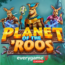 Everygame Casino Players Can Take 50 Free Spins on New Planet of the ‘Roos, a Space Fantasy with Hold & Win