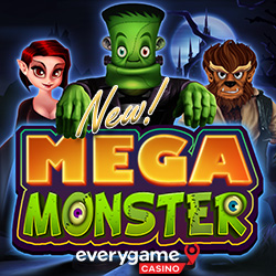 Everygame Casino Giving 50 Free Spins onNew Mega Monster with Sliding Reels