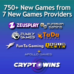 CryptoWins Supercharges Its Casino with 750+ New Games from 7 Cutting-Edge Providers