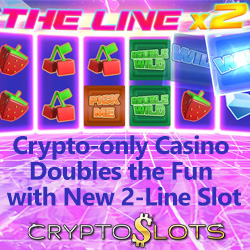 CryptoSlots Doubles the Fun with the Launch of The Line x2 Mega Matrix Slot