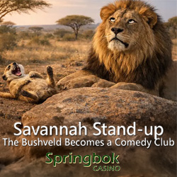 SpringbokCasino.co.za Presents ‘Savanna Stand-Up’ This ‘Funny April’ — with 25 Free Spins on Devil’s Jackpot
